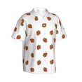 thumbnail image 2 of Balery Hand Drawn Strawberry Print Men's Hawaiian Shirts Short Sleeve Beach Shirt Relaxed Fit Vacation Button Down Shirts-Medium, 2 of 9