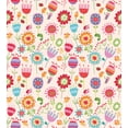 thumbnail image 3 of Floral Duvet Cover Set, Cartoon Drawing Style Ladybug Strawberry Bird Caterpillar Vibrant Colored Characters, Decorative 3 Piece Bedding Set with 2 Pillow Shams, Queen Size, Multicolor, by Ambesonne, 3 of 3