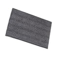 thumbnail image 1 of Alfombra de baño Bewildely Alfombrillas de poliéster impermeables gris oscuro 43*61 CM, 1 of 6