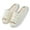White, variant on Utoimkio Wedge Sandals for Women Dressy Men's and Women's Couple Shoes Flat Plush Non-slip Home Shoes Linen Comfortable Platform Slippers