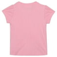 thumbnail image 3 of Young Hearts Short Sleeve Crew Neck Tie-Dye Solid T-Shirts (Little Girls), 3 Count, 3 of 10