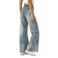 thumbnail image 4 of Personality Plus Size Jeans Waist Waisted Wide Leg Trousers Loose Plus Size Mop Pants Women, 4 of 8
