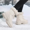 thumbnail image 6 of YOURDIARY Women Winter Snow Boots Ladies Warm Fur Lined Ankle Booties Outdoor Water Resistant Furry Shoes, 6 of 8