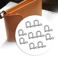 thumbnail image 6 of Tachiuwa 10Pcs Buckles Bracelet Clips Zinc Alloy Screw in Shackle Key Chian Rings Screw Pin for DIY Leather Backpacks, 6 of 10
