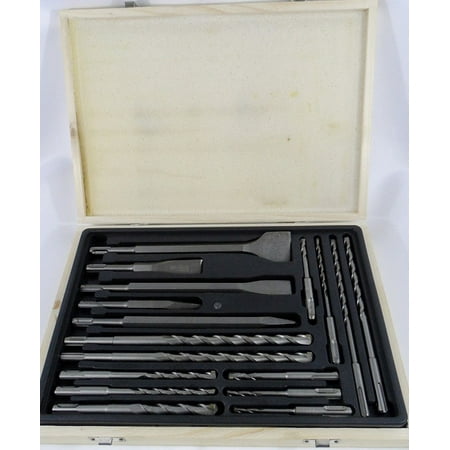 New 17pc Rotary Hammer Drill Sds+ Plus Bit Bits Chisel Set Concrete Fits Hilti, Excellent QUALITY SDS Plus Set For All Your MASONRY Needs! This Set.., By Generic