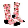 thumbnail image 2 of gcong Custom Face Socks, Personalized Socks with Photo Custom Socks with Faces, Unisex Funny Crew Sock Valentine's Gifts for Him Her, 2 of 7