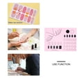Zonh Acrylic Nail Application Mat Silicone Manicure Pad Gold Hair Stick