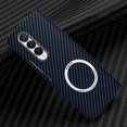 thumbnail image 1 of Magsafe Magnetic Carbon Fiber Phone Case Compatible With Samsung Galaxy Z Fold 4 With Wireless Charging, 1 of 1
