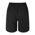 thumbnail image 5 of Gubotare Bermuda Shorts Women's Classic-Fit Knit Pull-On Short,Blue L, 5 of 5