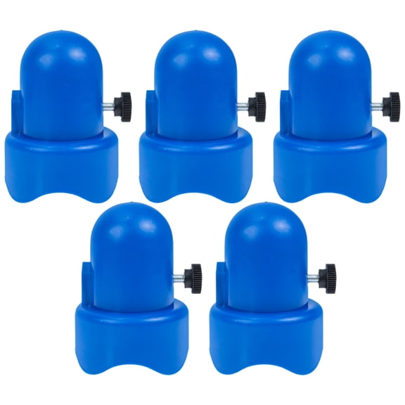 Trampoline Pole Caps Wear Resistant Plastic Protector Set 5 Pieces Lasting Replacement Parts