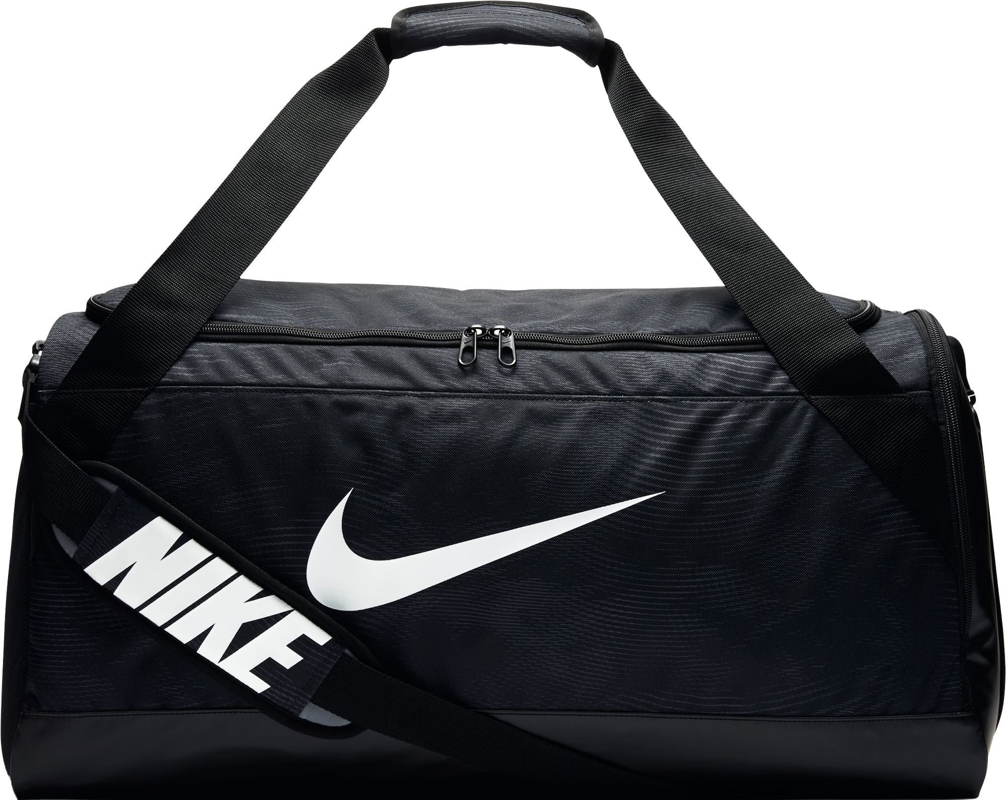 Nike Brasilia Medium Duffle Bag Black/Black/White - Walmart.com ...