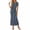 Navy, variant on Short Sleeve Floral Midi Dresses For Women Round Neck Bodycon Sundress Casual Summer Elegant Wedding Guest Party Dress