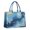 Blue Marble Gold, variant on Large Capacity Tote Bag,Gray and Gold Marble Golden Lines Pattern Handbag Fashion Luxury Tote Bag,15.7"x13"x 5.1" Inches,Laptop Compatible