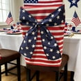 thumbnail image 4 of Memorial Day Saving!4th of July Decorations, Independent Day Chair Covers With Bows Are Perfectly For Party And Holiday Decorations, 4 of 6