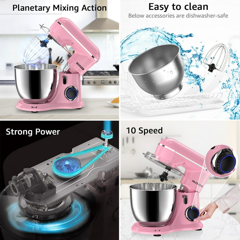 Ailessom New Stand Mixer,6-QT 10-Speed Tilt-Head Kitchen Ailessom New Stand Mixer,6-QT 10-Speed Tilt-Head Kitchen