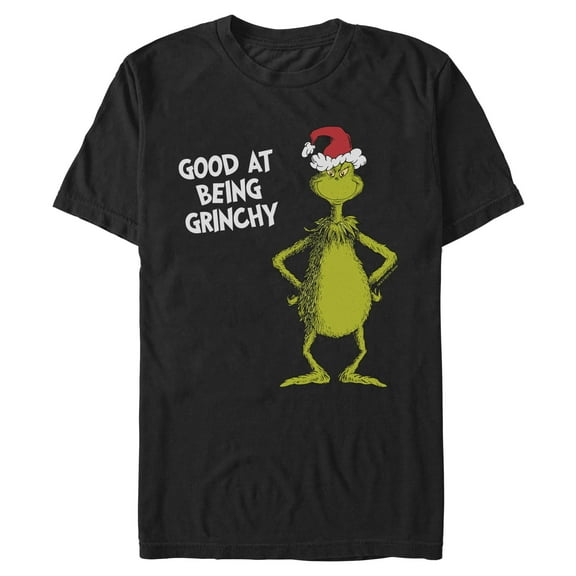 Mens The Grinch Good At Being Grinchy T Shirt