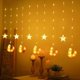 thumbnail image 1 of 3Meter Led Fairy Light Garland Ramadan EID Mubarak 12 Moon/Star Lamp 220V EU Islam Lights Curtain Decorations for Home Window, 1 of 4