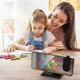 thumbnail image 4 of yeacher Multicolor LED Projection Alarm Clock with USB Charging, 7 Color Options, Dual Alarms, Adjustable Brightness, Snooze Function, 12/24H Format, Black/White, 4 of 6