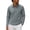Gray, variant on Hngshg Mens Tee Shirts Casual Button Up Collared Pullover Tops Dressy Long Sleeve Solid Color Golf T-Shirts