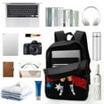 thumbnail image 3 of CM Punk Backpack, 17 Inch Laptop Backpack, Water-Resistant BookBag, Adjustable Shoulder Straps, Durable 600D Polyester, 3 of 9