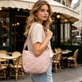 thumbnail image 7 of Solid-Color Waterproof Nylon Crossbody Bag Large Capacity Lightweight Shoulder Tote for Women Students Commuter Travel Multi-Pocket Durable Water-Resistant Everyday Crossbody Bag Commuter Purse, 7 of 7