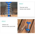 thumbnail image 2 of Hebilla de cuerda de viento con gancho de resorte portátil para clavos de espina de pescado para acampar (azul) Likrtyny Para estrenar, 2 of 4