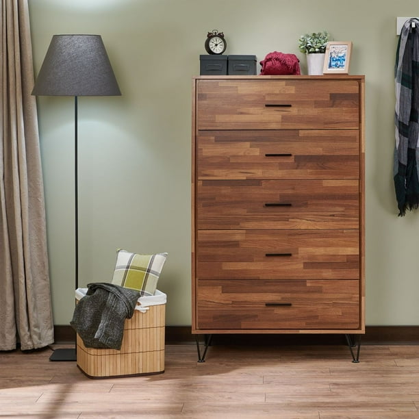 SweetCandy 5 Drawer Dresser, Storage Cabinet for Makeup ...
