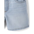 thumbnail image 4 of The Children's Place Girls Relaxed Fit Embroidered Denim Midi Shorts, Sizes 4-16, 4 of 4
