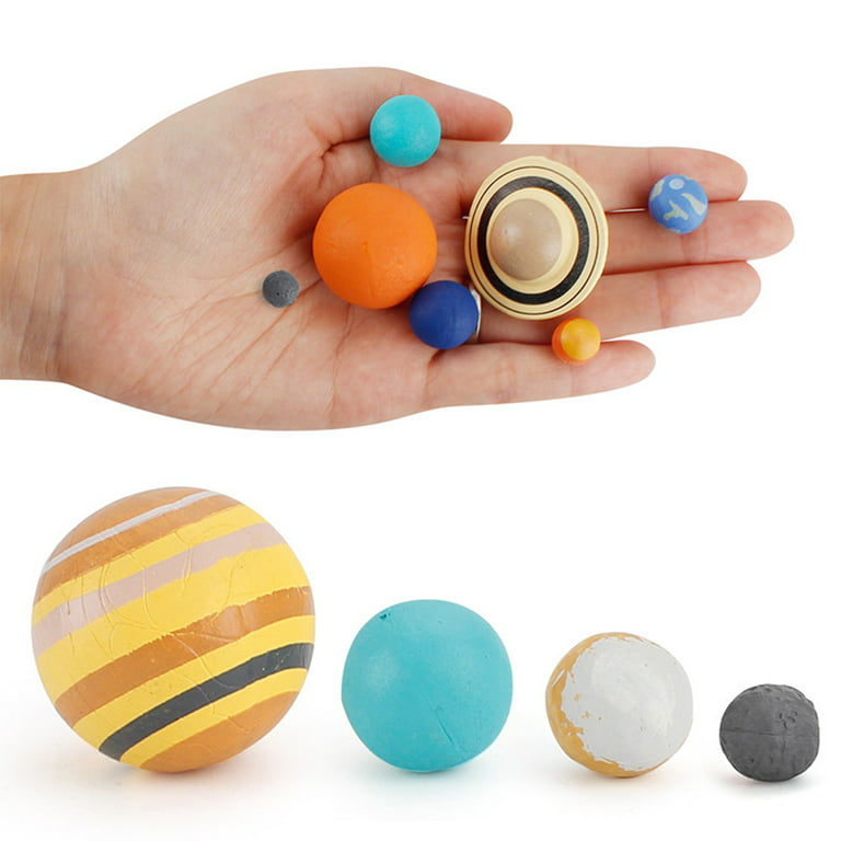 9pcs Simulation The Solar System Plastic Cosmic Planet Universe Model  Figures Teaching Materials Science Educational Toys