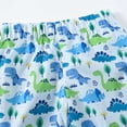 thumbnail image 7 of AOMPMSDX Children Outdoor Raincoat Rain Pants Suit Cartoon Dog Panda Dinosaur Print Hoodie Tops Pants 2PCS Outfits Clothes Set Blue 5 Years-6 Years, 7 of 7