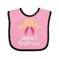 Inktastic Ballet Dancer Auntie Ballerina Shoes Girl Girls Baby Bib