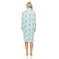 thumbnail image 4 of Lati Fashion Fleece Women Nightgown Sleepwear Pajamas Female Long Sleeve Sleep Dress Nightshirt Green 3X, 4 of 4