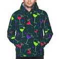 thumbnail image 4 of Hoodies for Men - wine glass pattern Long Sleeve Comfrt Men'S Fashion Hoodies & Sweatshirts, Sweatshirts for Men Hoodies Pullover Clothing Clothes with Pouch, 4 of 7