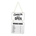 thumbnail image 5 of Kuntesetty Business Hours Sign Flip Open Closed Sign for Florist Coffee Bar Shop Window white, 5 of 9