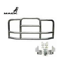 Large Model Deer Grille Guard Compatible for MACK Pinnacle (2007-2016) with Brackets - 90"x10-1/5"x40" Heavy Duty Polished Stainless Steel Grille Guard for Trucks