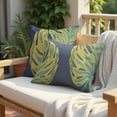 thumbnail image 4 of Throw Pillow Cover - Set of 2 Decorative Leaf Printed Design Cushion Case for Home Decor Sofa Couch Chair Bed Patio Living Room Bedroom Car Office - 14x20 Inches, 4 of 9