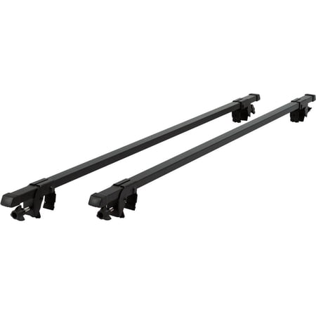APEX LEGENDS RLB-2301 Universal Side Rail Mounted Steel Roof Crossbars, 46.5 inches, Pack of Two, Fit Raised Side Rails, black