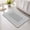 Gray, variant on White Non Slip Bathroom Mat, Boho Diamond Pattern Border Rustic Southwestern Absorbent Bath Mat Rubber Backed Quick Dry Doormat Fit Under Door for Bathtub Shower Sink Kitchen 16"x24"