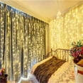 thumbnail image 3 of Gostoto 3X3M 300 LED String Curtain Lights Waterfall Window Lights LED Lights for Indoor Outdoor Party Home Living Room, 3 of 5