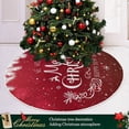 thumbnail image 6 of FMSHPON Christmas Snowflakes Xmas Christmas Tree Skirt Stand Mat for Holiday Party Decoration Indoor Outdoor 36 inches, 6 of 6