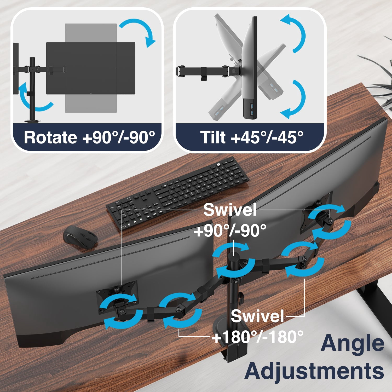 Desky Dual Eco Monitor Mount