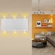 thumbnail image 5 of 85-266V 6W 6LED Luz de pared Lámpara de aplique blanco cálido para el hogar Dormitorio Bar Café Restaurante, 5 of 5