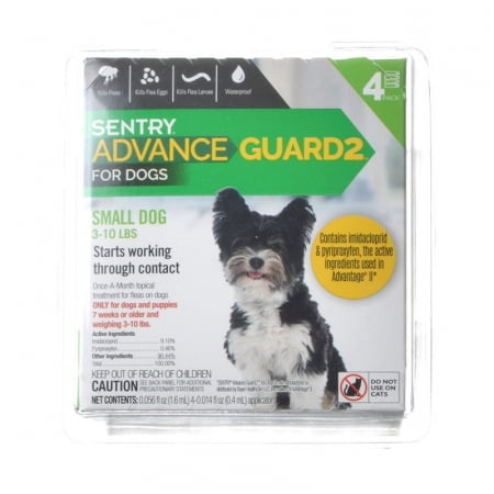 Sentry Advance Guard 2 For Dogs - Dogs 3-11 lbs - 4 Month