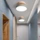 thumbnail image 5 of Luz De Techo De Pasillo Luces De Balcón Guardarropa Redondo De Madera Sala De Estudio Luz De Baño De Pasillo Kearding HA026922-03, 5 of 5