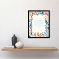 thumbnail image 4 of Hinduism More Humble Than Blade of Grass Veda Hindu Faith Gods Inspirational Quote Floral Artwork Art Print Framed Poster Wall Decor 12x16 inch, 4 of 5