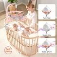 thumbnail image 3 of IFOYO Upgraded Musical Mobile for Crib, Baby Crib Mobile, Hanging Rotating Toys, Woodland Nursery Decor, Digital Music Box with 3 Modes, 12 lullabies, Pink, 3 of 7