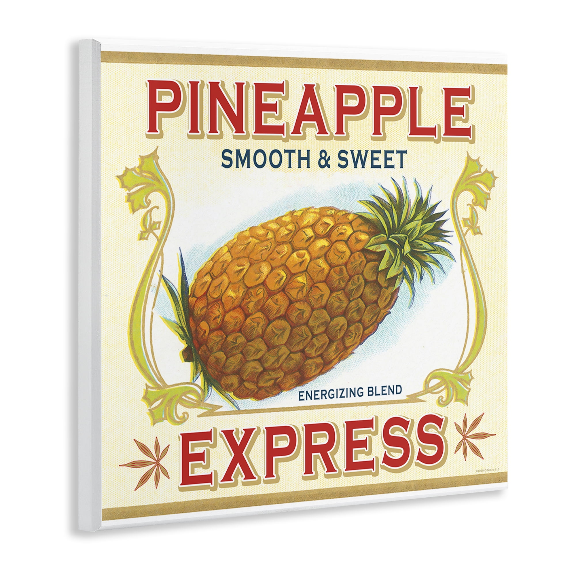 Stupell Industries Smooth & Sweet Pineapple Food & Beverage Painting Unframed Art Print Wall Art, 12 x 12