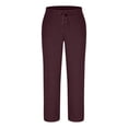 thumbnail image 6 of LEKWK Lounge Pants for Men Casual Pajama Bottoms Soft Sleepwear Elastic Waist with Drawstring Lightweight Relaxed Fit Yoga Joggers for Everyday Home Wear Wine XL, 6 of 7