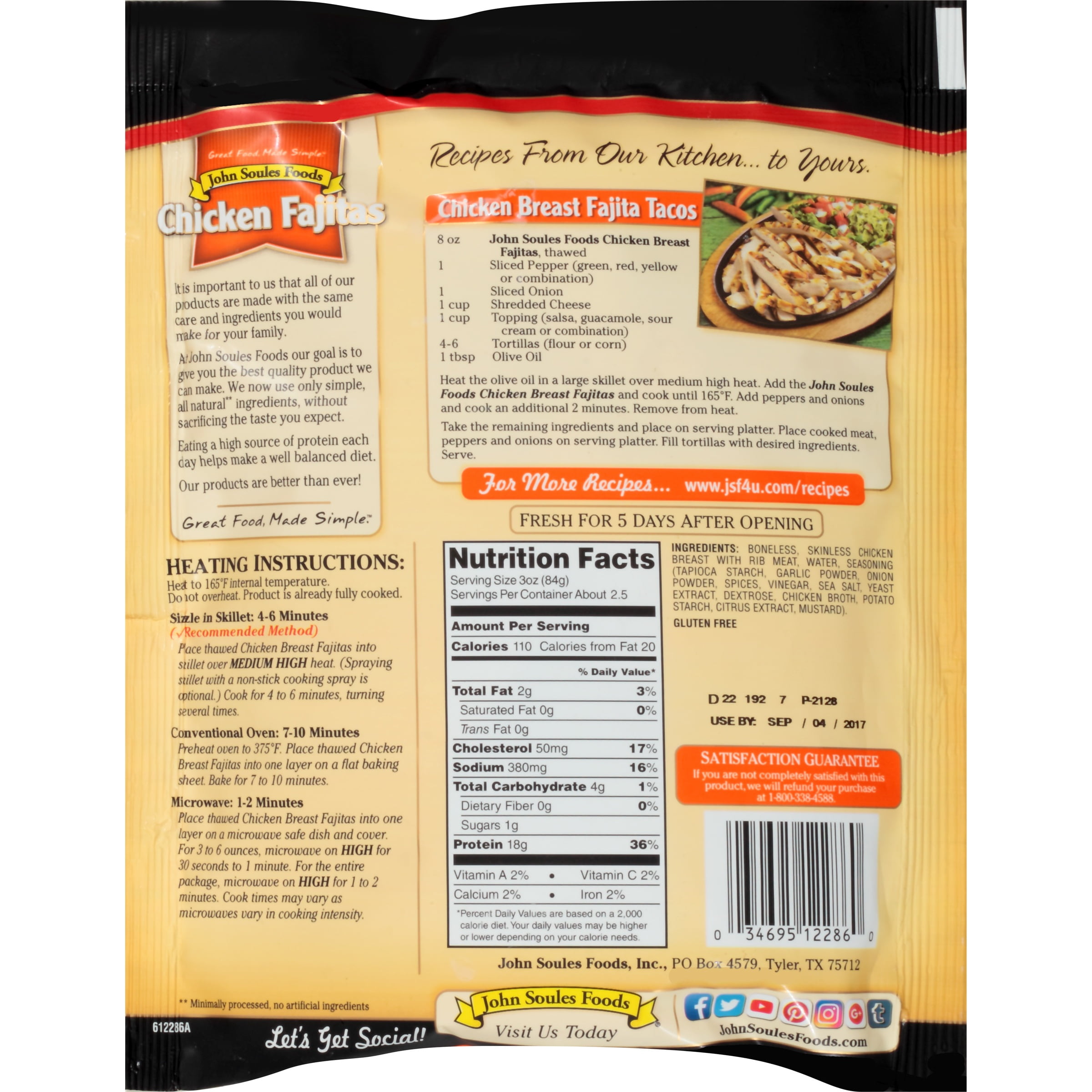 John Soules Foods Restaurant Quality Chicken Breast Wrib Meat pertaining to The Brilliant  nutrition facts 8 oz chicken breast with regard to Household