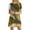 Gold, variant on Bxsruta Women Casual Short Sleeve Crew Neck A Line Mini Dress Loose Comfy Flowy Pullover Tunic